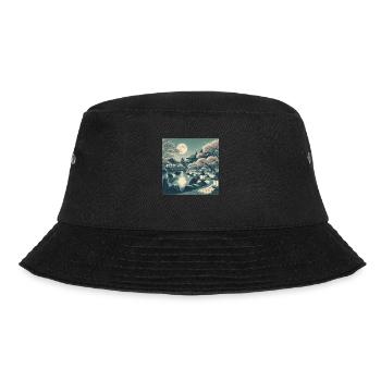 Japon Vintage Scène De Nuit - Bob - noir - Devant - Lela (165cm)
