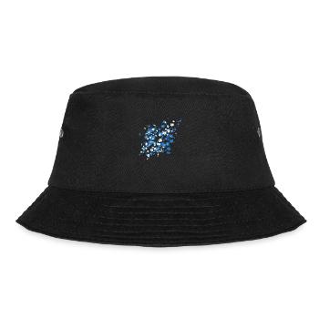 Blauer Sakura - Bucket Hat - Schwarz - Vorne - Lela (165cm)