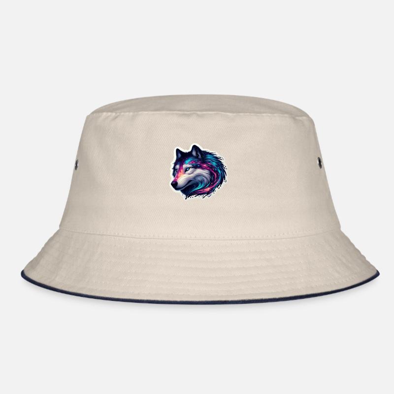 Celestial Canis lupus Bucket Hat