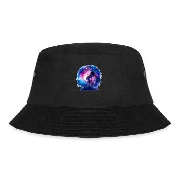 Astronomie mit Teleskopen ist Horizonterweiterung - Bucket Hat - Schwarz - Vorne - Lela (165cm)