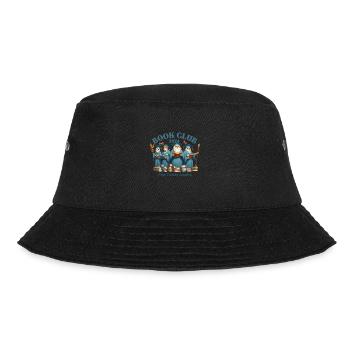 Book Club 2024 Tee: Dive into Stories with Scholar - Bucket Hat - black - Front - Lela (165cm)