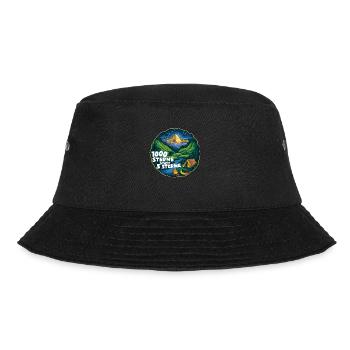 1000 Sterne Sternenhimmel beim Campen - Bucket Hat - Schwarz - Vorne - Lela (165cm)