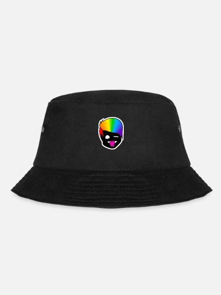 Wink Tongue : Sticky Queer Pride - Bucket Hat - black