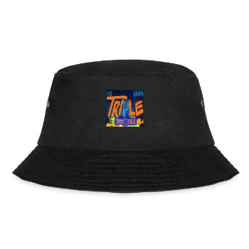 "TRIPLE DOUBLE" chemistry design - Bucket Hat - black - Front - Lela (165cm)