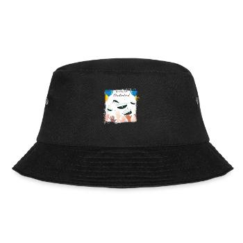Abschlussfeier 2024 Abiturfeier - Bucket Hat - Schwarz - Vorne - Lela (165cm)