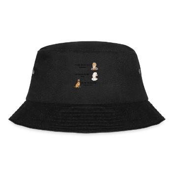 "Philosophy Quotes T-Shirt -Funny Humorous Wisdom” - Bucket Hat - black - Front - Lela (165cm)