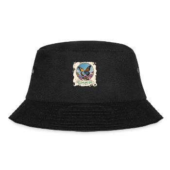 Schmetterling - Bucket Hat - Schwarz - Vorne - Lela (165cm)