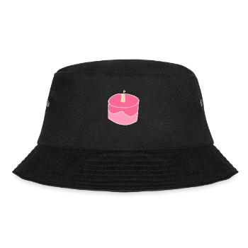 cake strawberry symbol food cake - Bucket Hat - black - Front - Lela (165cm)