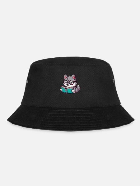 Der süße lese Wolf - Bucket Hat - Schwarz