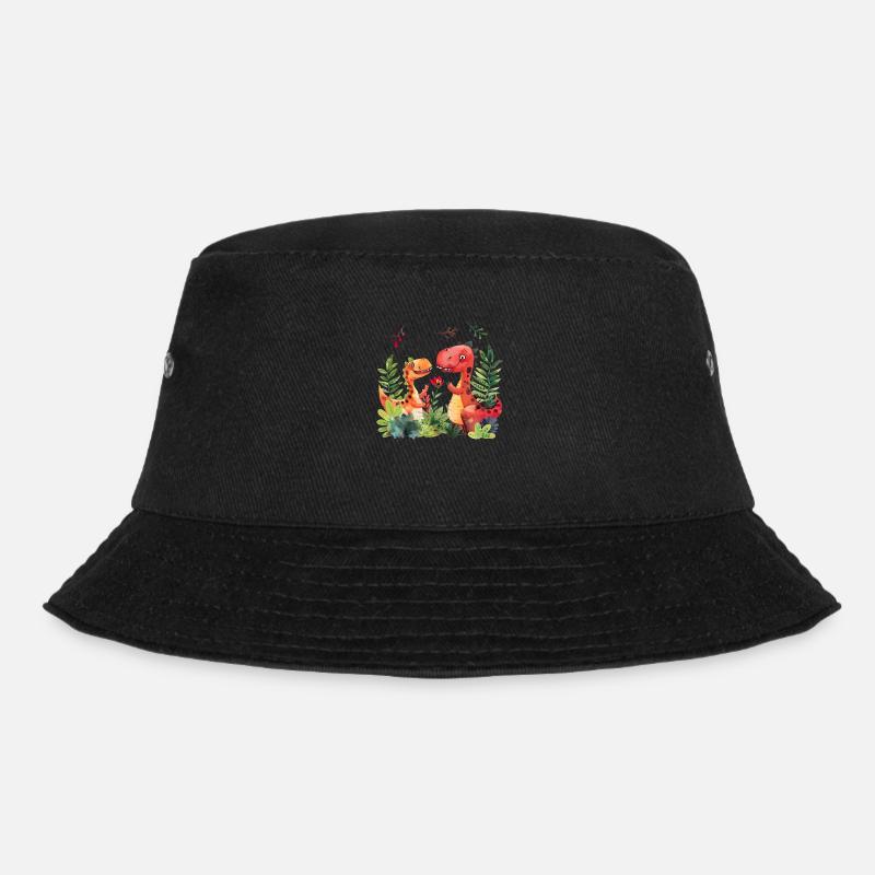 Warum sind Saurier bei Kindern so beliebt? - Bucket Hat - Schwarz