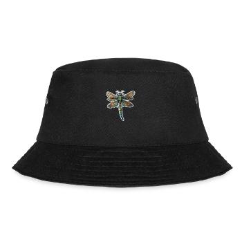 Colorful Dragonfly - Bucket Hat - black - Front - Lela (165cm)