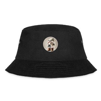 Stork with binoculars - Bucket Hat - black - Front - Lela (165cm)