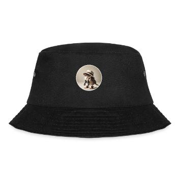 Sparrow with binoculars and hat - Bucket Hat - black - Front - Lela (165cm)