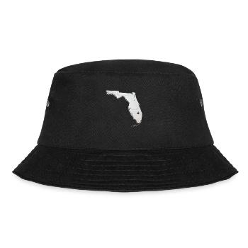 Echter Volleyball in der Florida State Landkarte - Bucket Hat - Schwarz - Vorne - Lela (165cm)