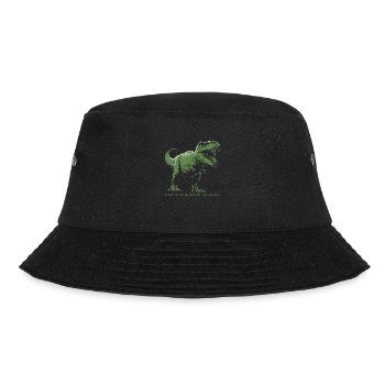 T Rex 07 2024 B 02 - Bucket Hat - Schwarz - Vorne - Lela (165cm)