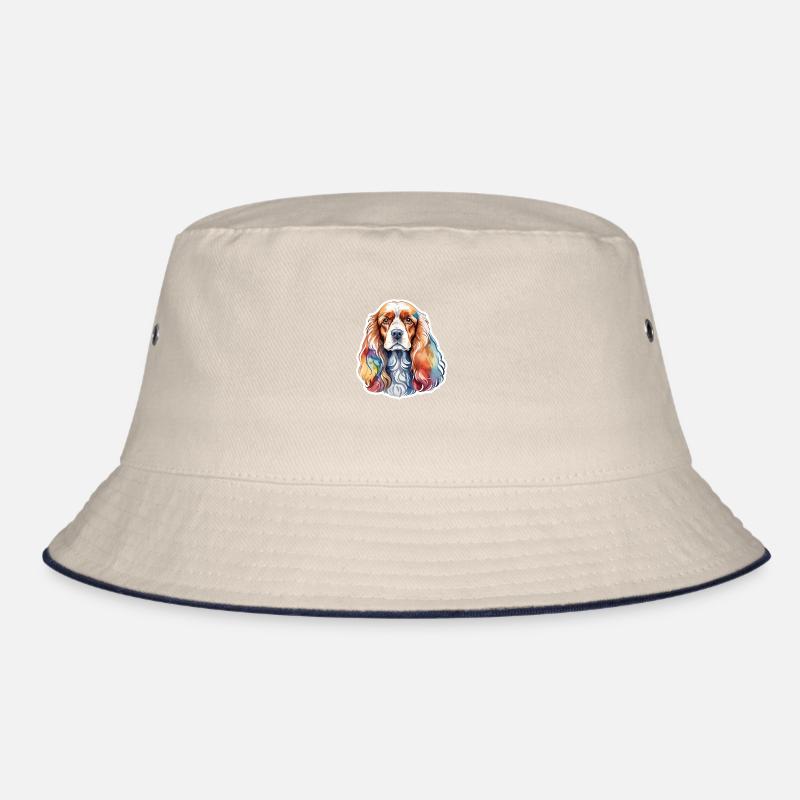 American Cocker Spaniel Wasserfarben Bucket Hat