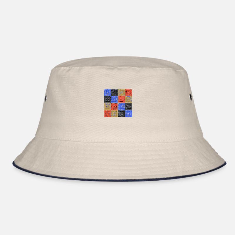 Laby Square 2 (Farbversion) Bucket Hat