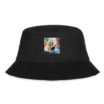 Sailing ship - Bucket Hat - black - Front - Lela (165cm)