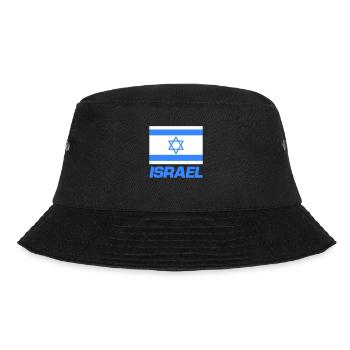 israel fahne - Bucket Hat - Schwarz - Vorne - Lela (165cm)