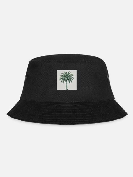 Simple Palm - Bucket Hat - Schwarz