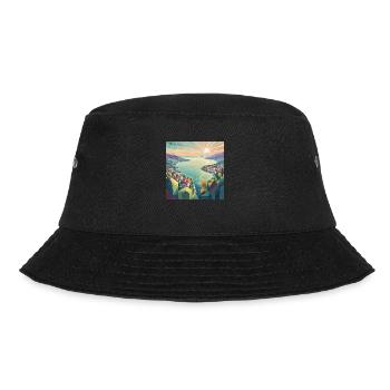 Happy Lake - Bucket Hat - Schwarz - Vorne - Lela (165cm)