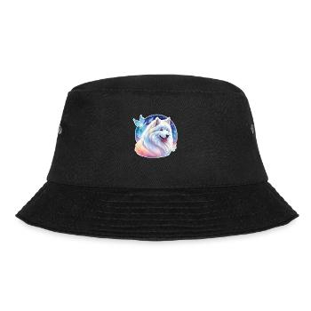 Samoyed watercolors - Bucket Hat - black - Front - Lela (165cm)