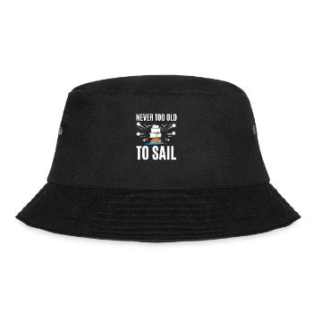 Never Too Old To Sail - Bucket Hat - Schwarz - Vorne - Lela (165cm)