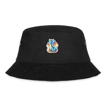 Dragon Watercolors - Bucket Hat - black - Front - Lela (165cm)