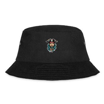 Pirate Neo Traditional Style - Bucket Hat - black - Front - Lela (165cm)