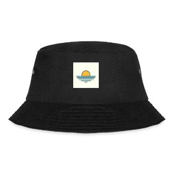 Sunset Minimalism - Bucket Hat - Schwarz - Vorne - Lela (165cm)