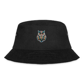 Owl Neo Traditional - Bucket Hat - black - Front - Lela (165cm)