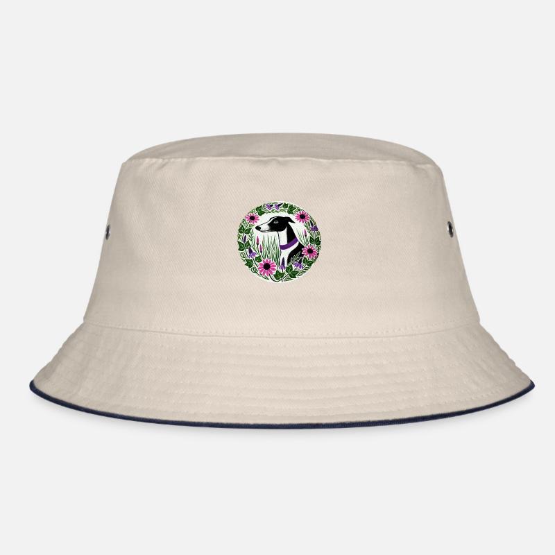 Black and White Greyhound Bucket Hat