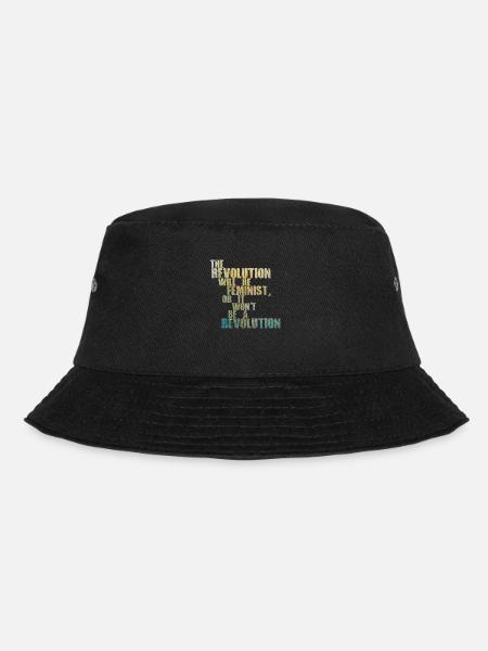 Die Revolution wird feministisch sein, oder wird sie es nicht sein - Bucket Hat - Schwarz
