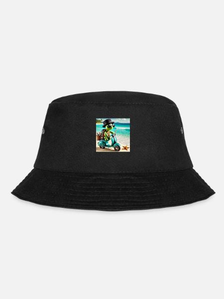 Beach villain - Bucket Hat - black