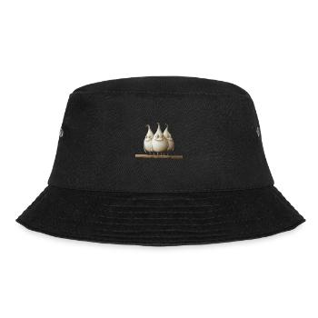 Knoblauch Freunde - Bucket Hat - Schwarz - Vorne - Lela (165cm)