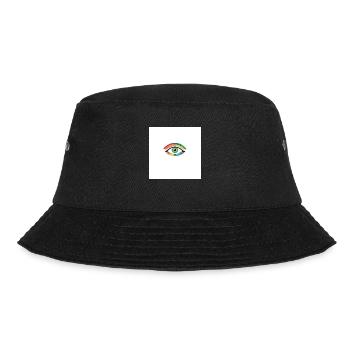 Bunte Auge - Bucket Hat - Schwarz - Vorne - Lela (165cm)