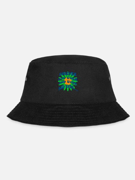 Hippie Blume forever - Bucket Hat - Schwarz
