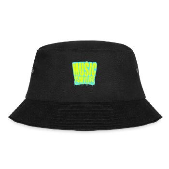 Music is my Life Music Life Love Saying Graffiti - Bucket Hat - black - Front - Lela (165cm)