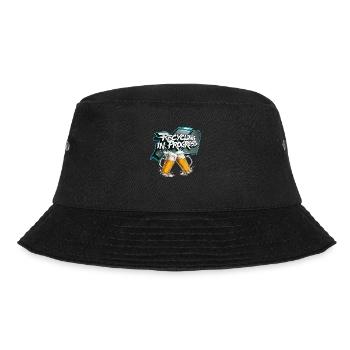 Recycling ist in vollem Gange - Bucket Hat - Schwarz - Vorne - Lela (165cm)