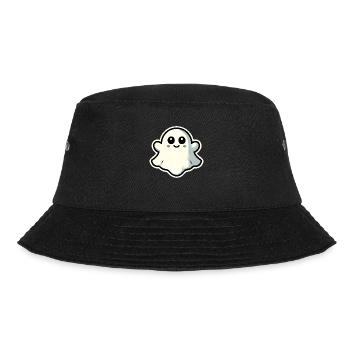 Gespenst niedlich - Bucket Hat - Schwarz - Vorne - Lela (165cm)