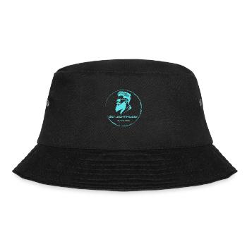 der_schnauzer hellblau - Bucket Hat - Schwarz - Vorne - Lela (165cm)