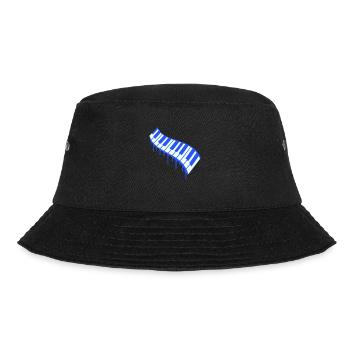 Graffiti Drop Piano Keys Instrument Music - Bucket Hat - black - Front - Lela (165cm)