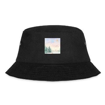 Winter Wonderland Snowy Landscape - Bucket Hat - black - Front - Lela (165cm)