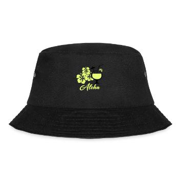 Hawaii Hibiskus Cocktail Aloha - Bucket Hat - Schwarz - Vorne - Lela (165cm)