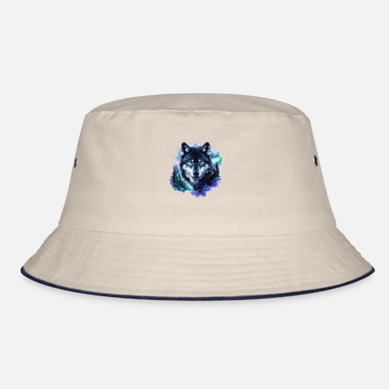 Wolf Nebula Galaxy Polarlicht Bucket Hat