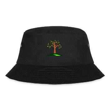 Baum Schöne Blätter Natur Wald Bäumchen Silhouette - Bucket Hat - Schwarz - Vorne - Lela (165cm)