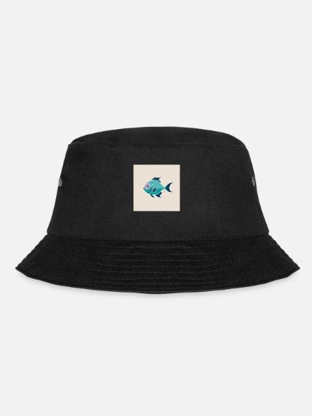 Fisch - Bucket Hat - Schwarz