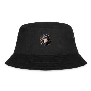 The chimpanzee – Our closest relative - Bucket Hat - black - Front - Lela (165cm)