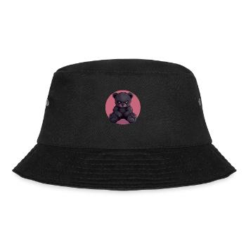 Fearless Teddy Bear: Darkness in Style - Bucket Hat - black - Front - Lela (165cm)