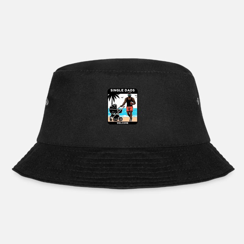 "Single Dads Welcome - Bucket Hat - Schwarz